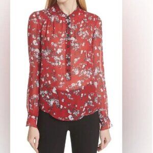 Rag & Bone Susan Floral Print Blouse Size XS